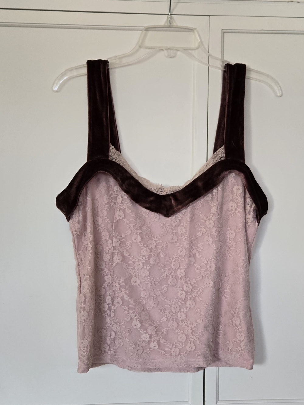 NWT Velvet And Lace Tank